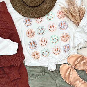 Zebra Smiley Graphic Tee